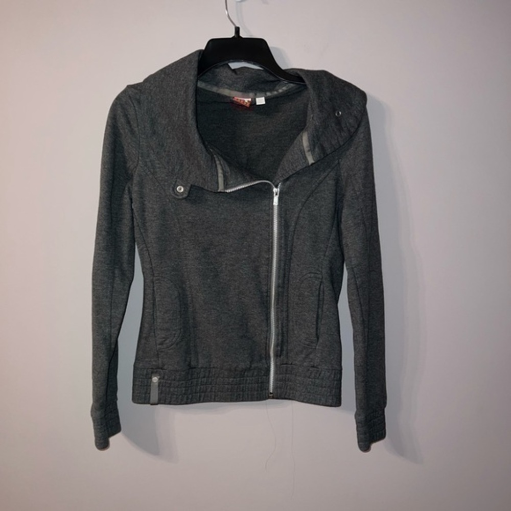 Gray puma zip up sweatshirt size small